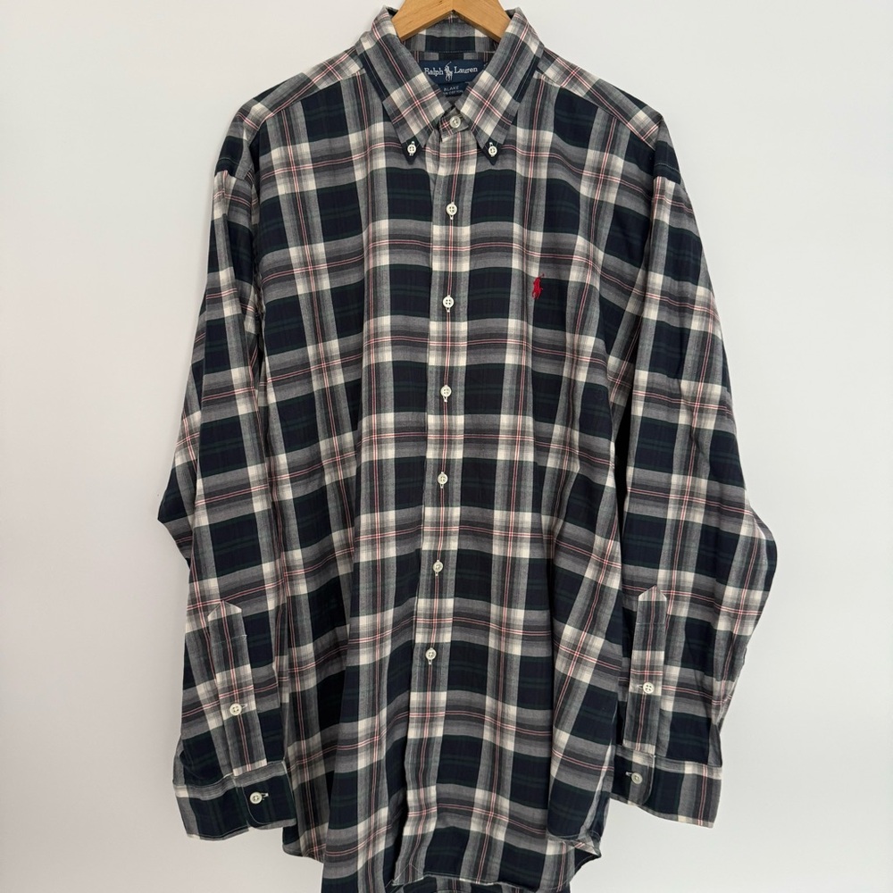 RALPH LAUREN BLAKE LONG SLEEVE BUTTON DOWN SHIRT LARGE